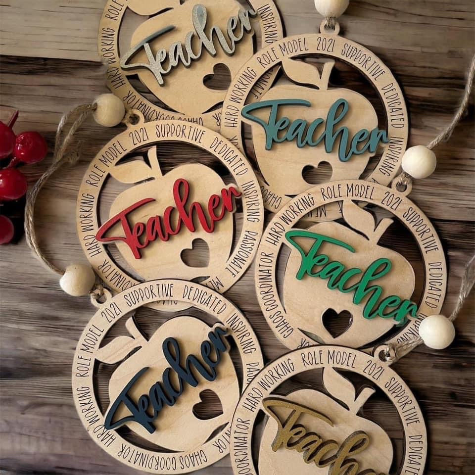 Teacher Ornaments / Car Charms