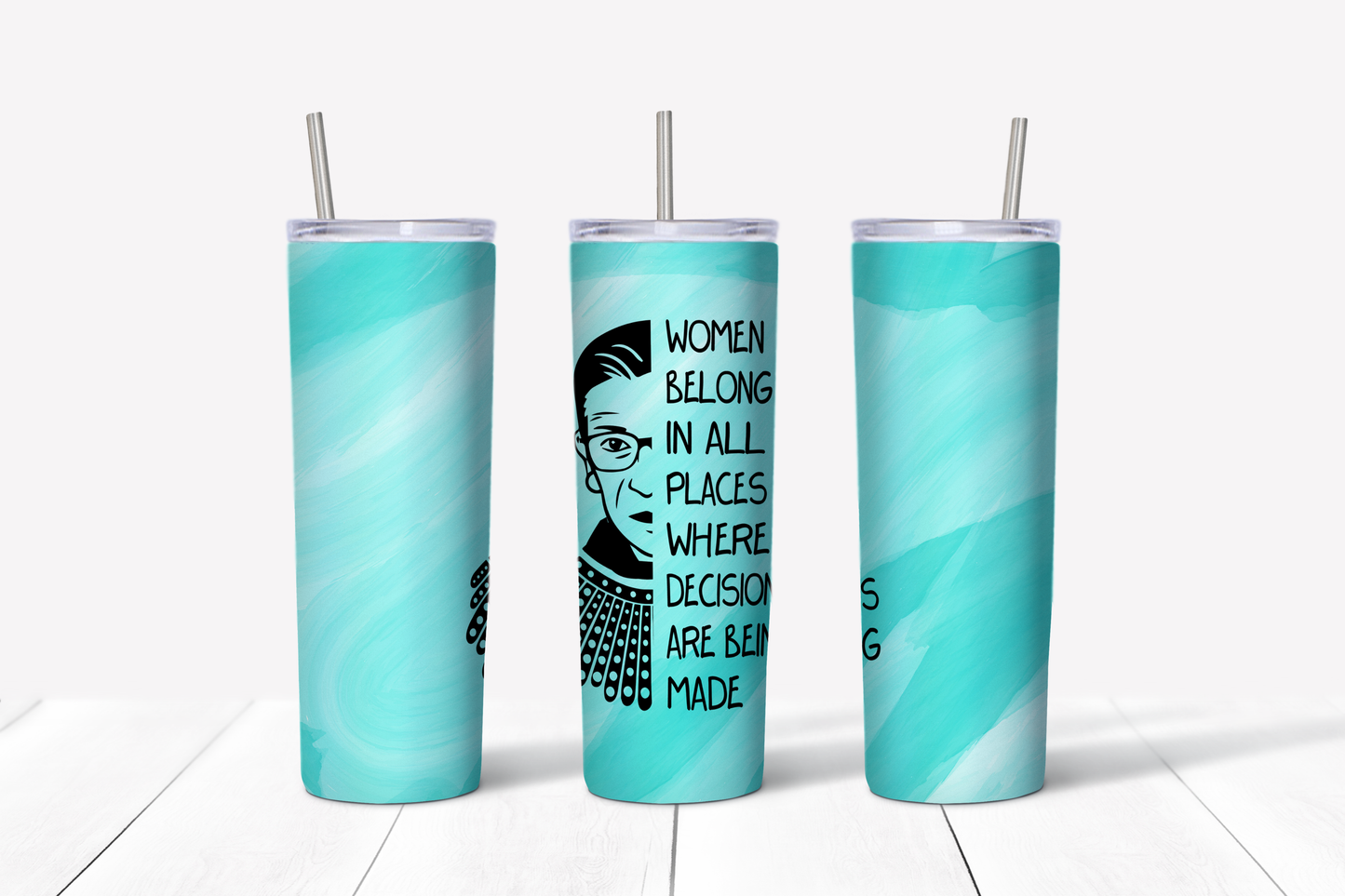 Women Belong in All Places RBG 20 oz Tumbler