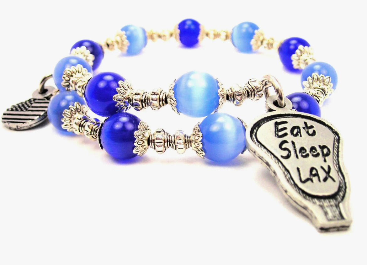 Eat Sleep Lacrosse Bracelet