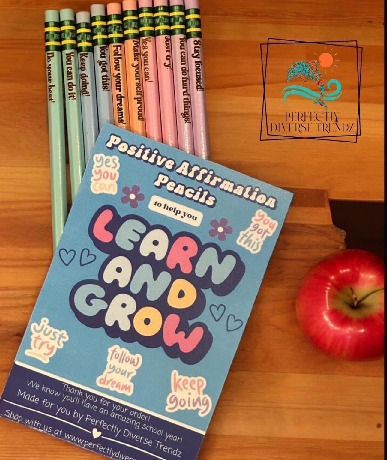 Positive Affirmation Pencils