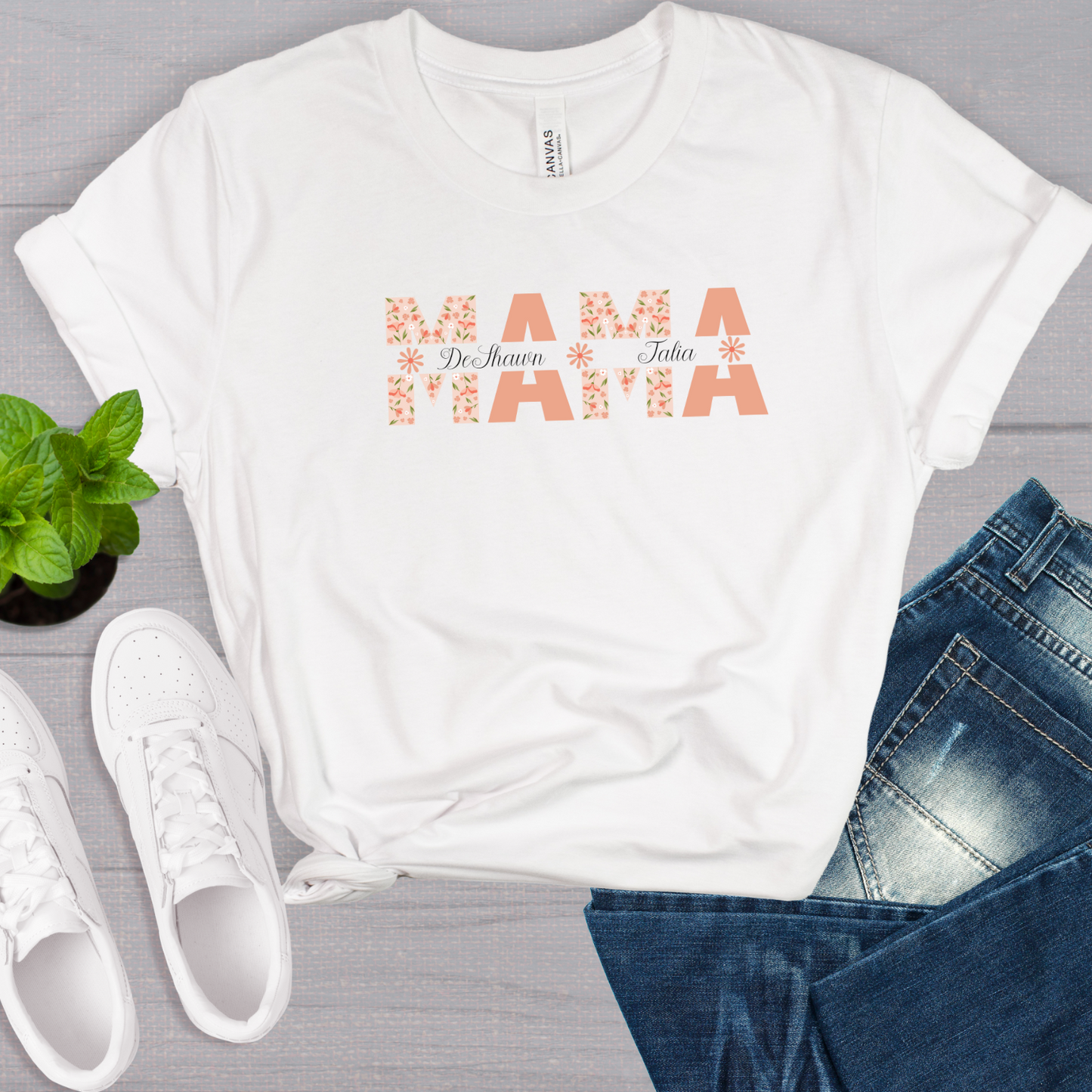 Mama Peach Personalized Tee