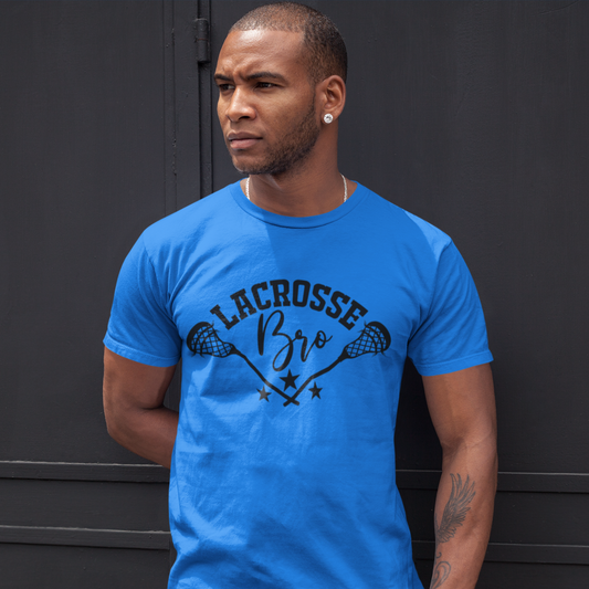 Lacrosse Bro Black Letters Tee