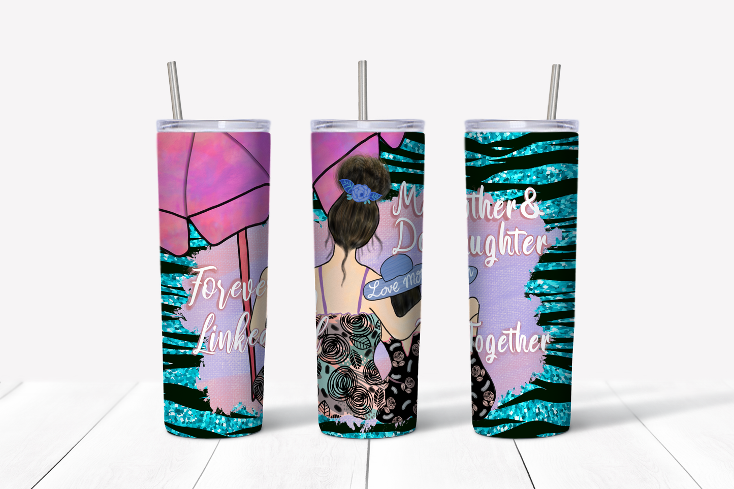 Mother & Daughter Forever Linked Together 20 oz Tumbler