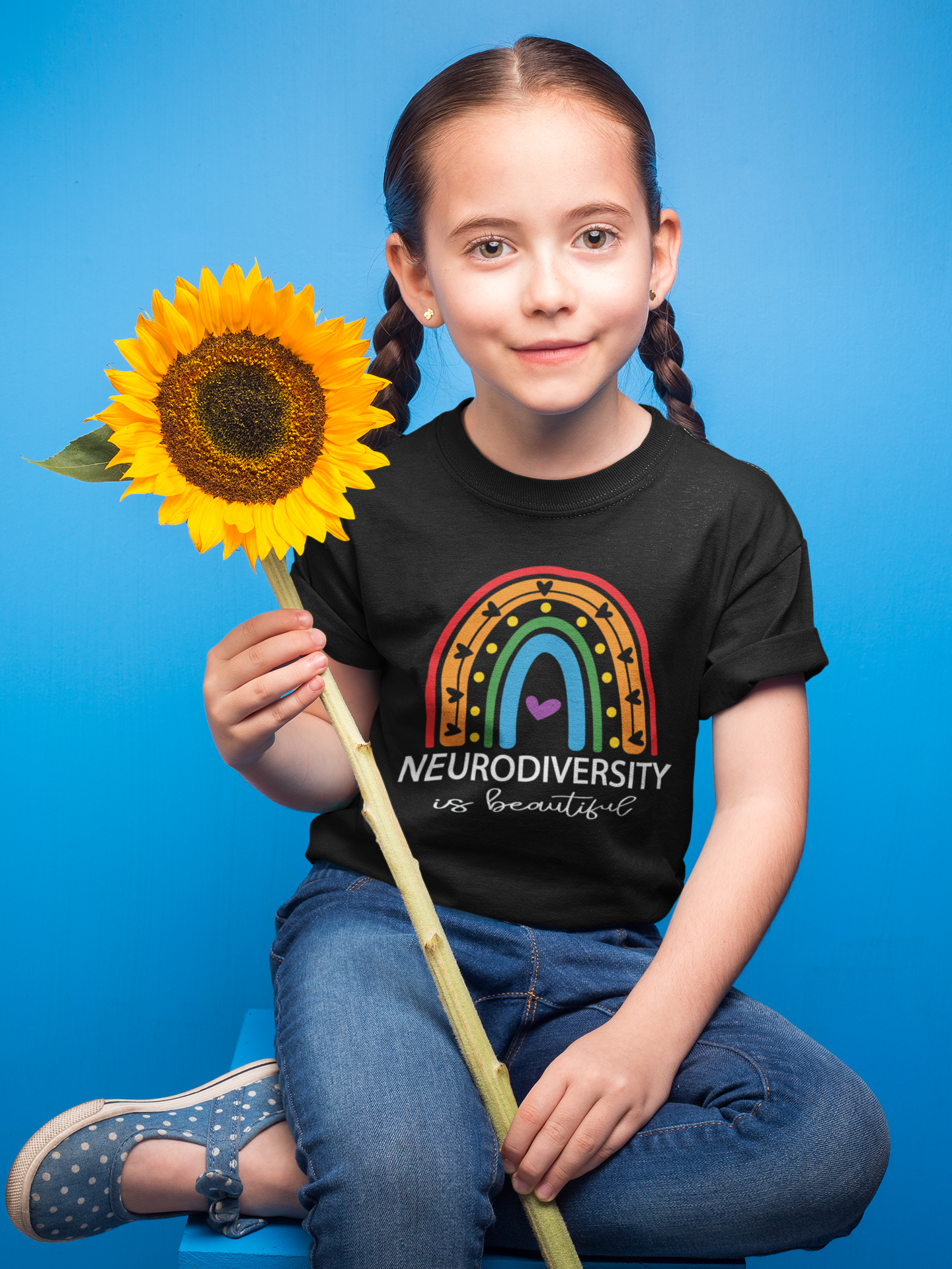 Neurodiversity is Beautiful Rainbow Tee