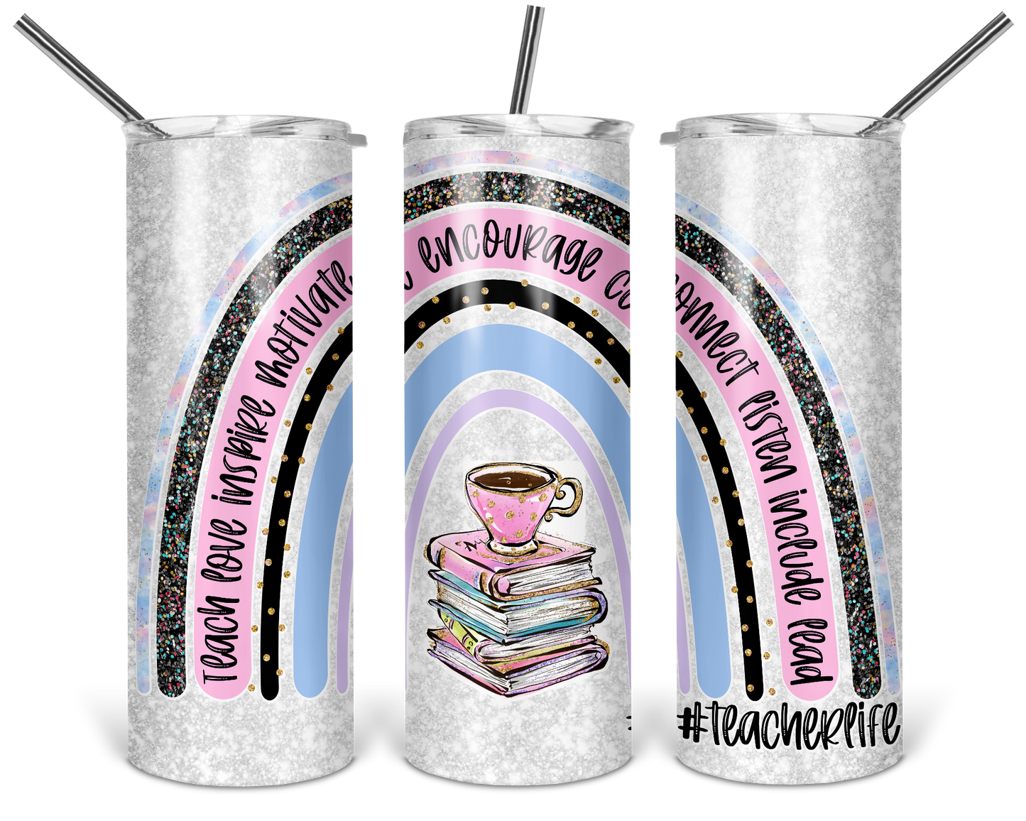 Teacher Rainbow 20 oz Tumbler