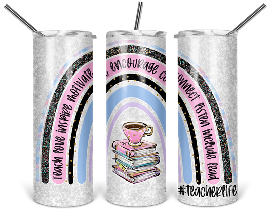 Teacher Rainbow 20 oz Tumbler