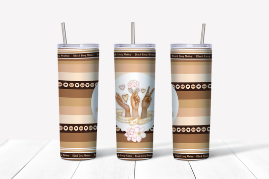 Together We Stand Black Lives Matter 20 oz Tumbler