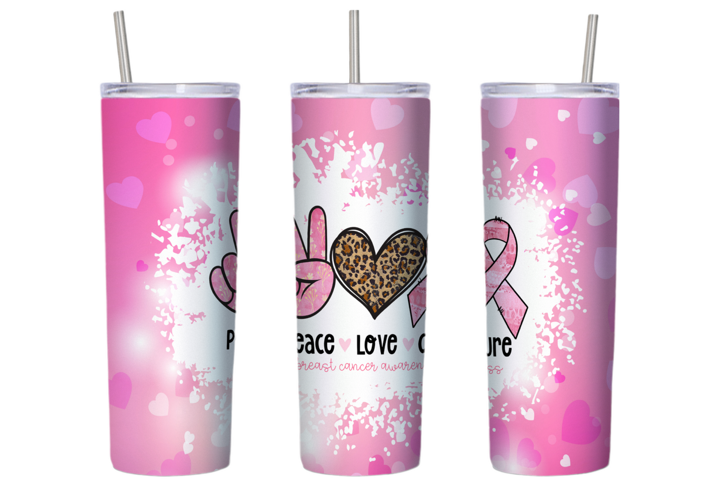 Peace Love Cure 20 oz Tumbler
