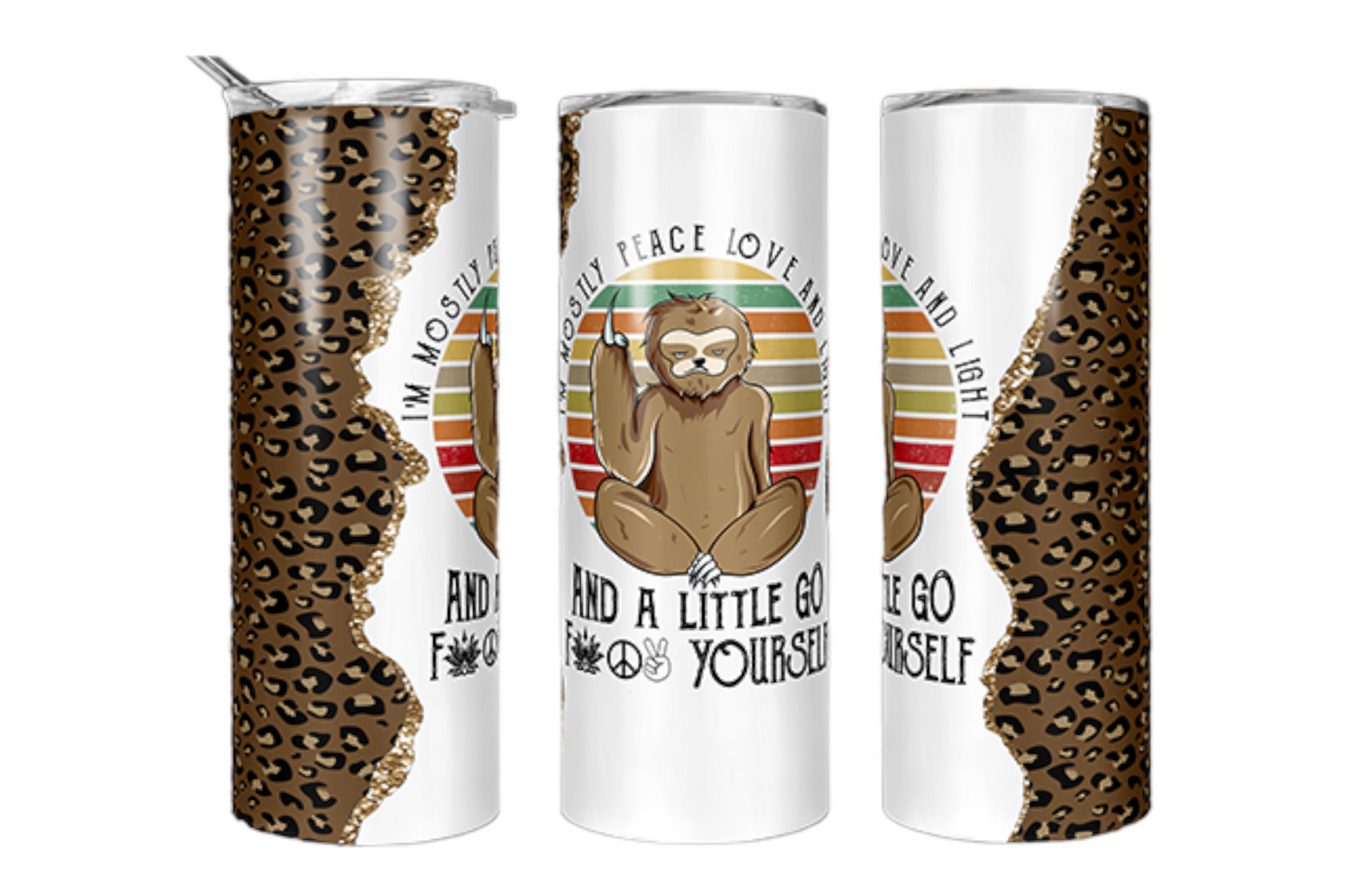 Peace Love Light 20 oz Tumbler